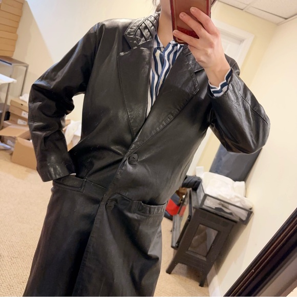 G lll leather women genuine leather black long sleeve vintage jacket - Picture 9 of 13